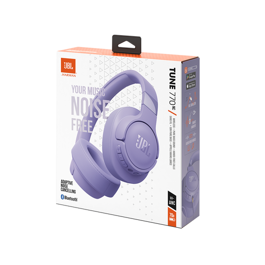 【新品未使用】JBL TUNE 770 NC ワイヤレスヘッドホン　パープル JBL、ハイブリッド式NC機能を搭載したBluetoothヘッドホン「JBL TUNE